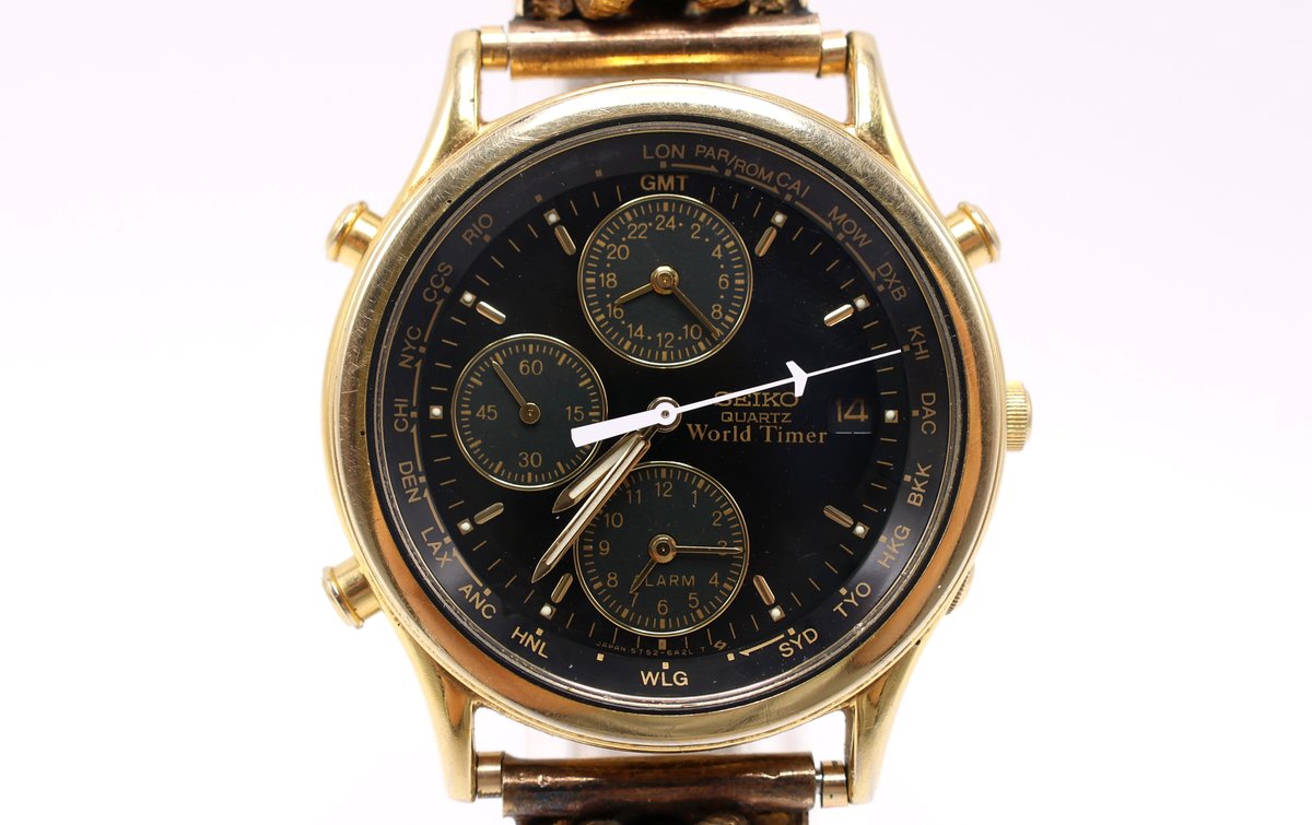 10k Seiko Gold Nugget Watch