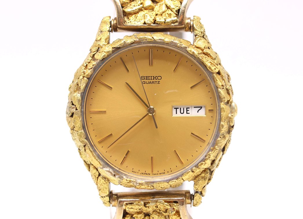 Image for 10k Seiko Gold Nugget Watch