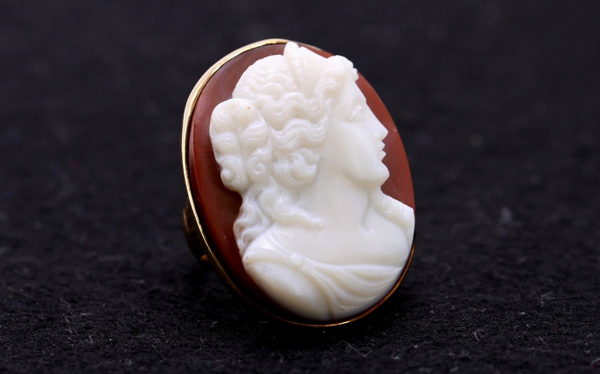 14k YG Cameo Ring