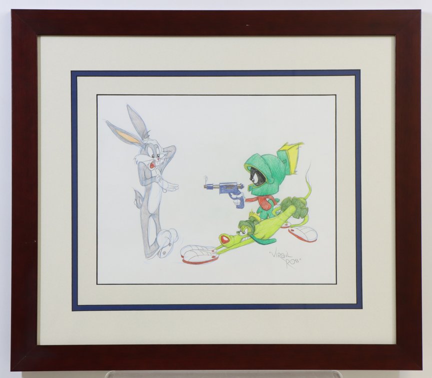 Warner Brothers Virgil Ross Signed Drawing