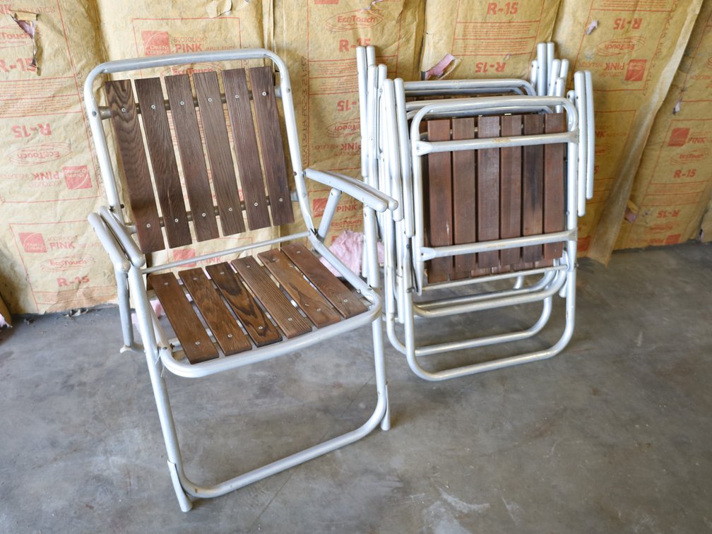 Assorted Folding Aluminum Lawn Chairs