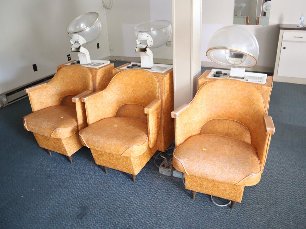 (5) Vintage Hooded Hair Dryer Chairs