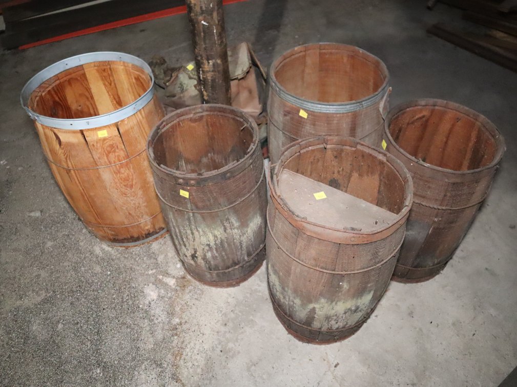 Vintage Wooden Barrels