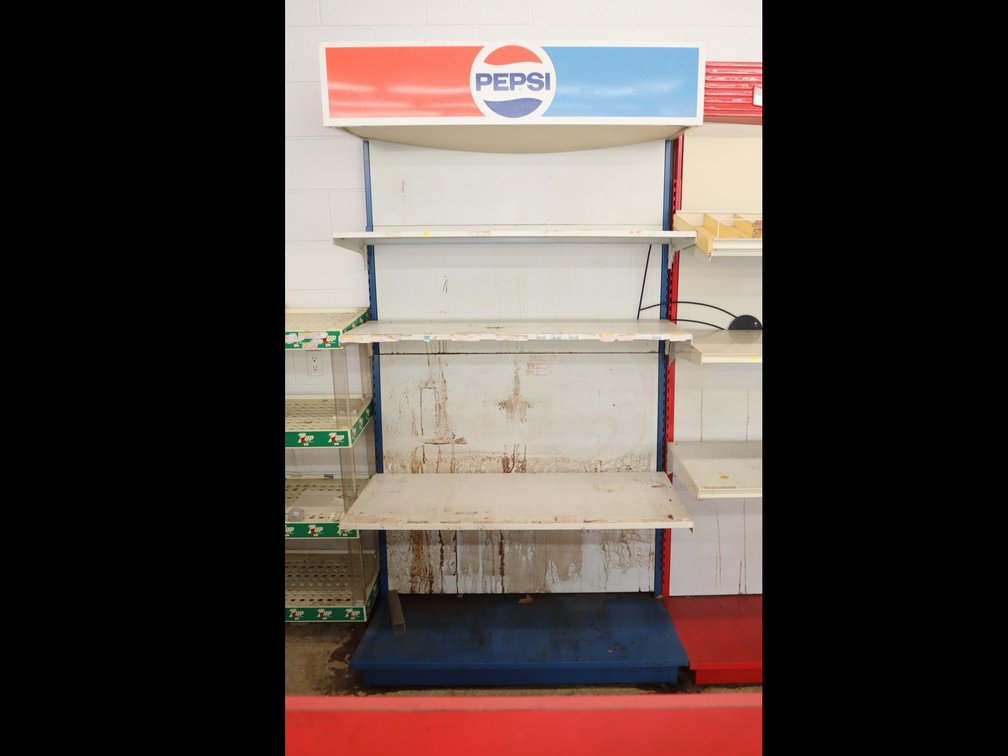 Pepsi-Branded Store Shelving (Single Sided Wall Unit)