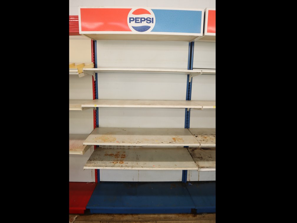 Pepsi Branded Store Shelving Unit (Single Sided)