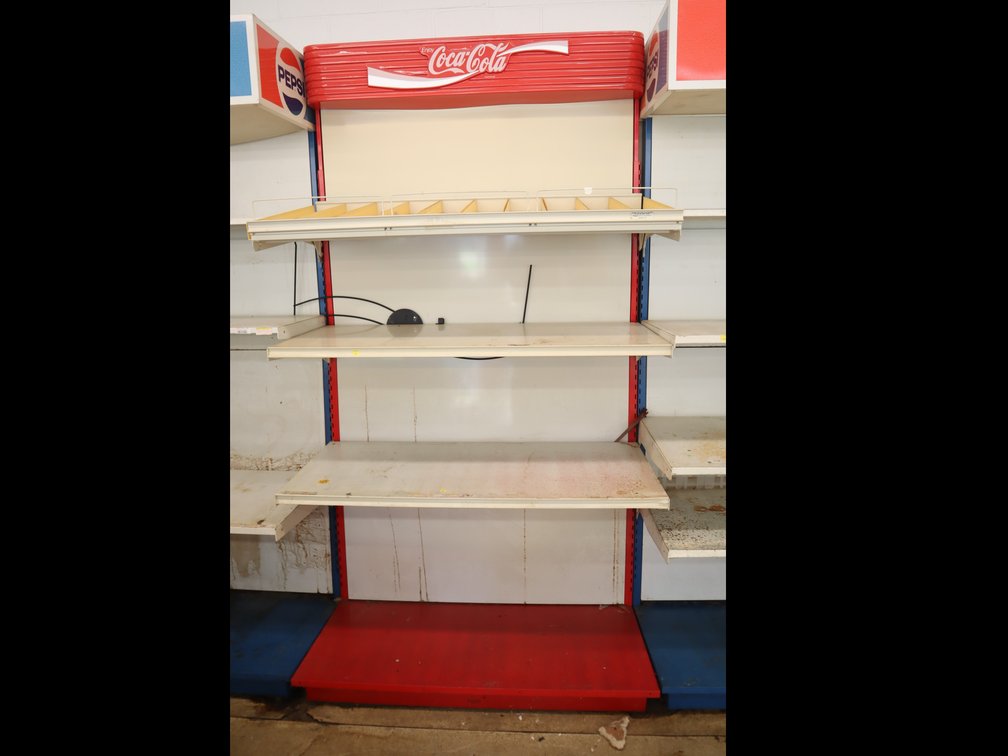 Coca-Cola-Branded Store Shelving Unit