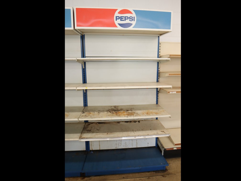 Pepsi Branded Store Shelving Unit (Single Sided)