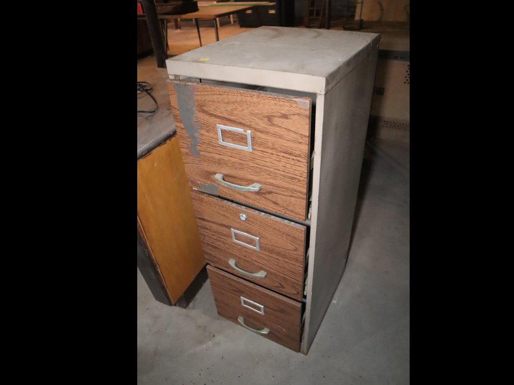 3-Drawer Metal Filing Cabinet