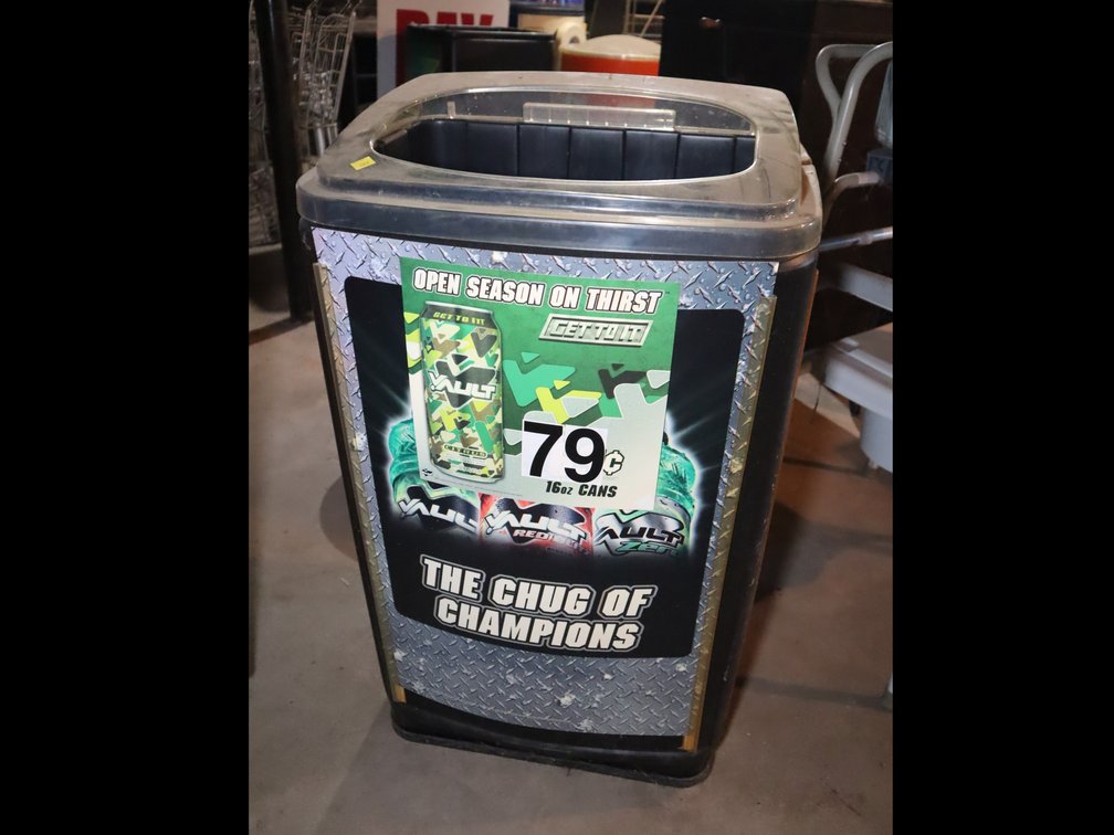 Vault Energy Drink Cooler Bin