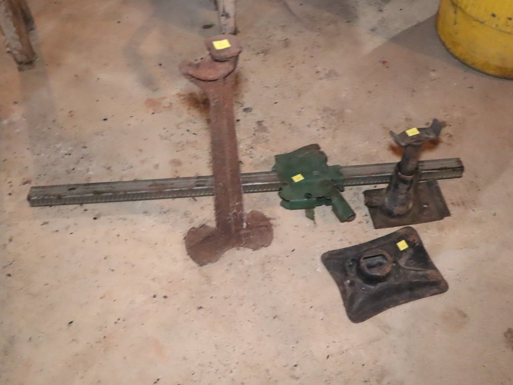 Vintage Car Jacks & Shoe Cobbler's Anvil