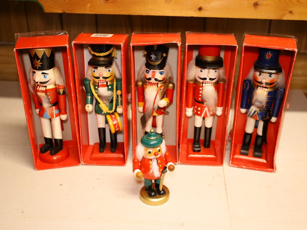 (6) Christmas Nutcracker Figurines