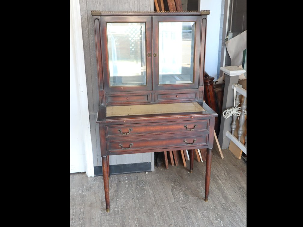 19th-Century Mahogany Secretary Desk