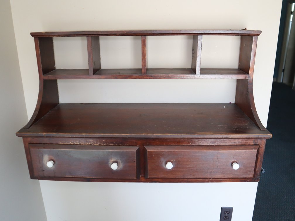 Primitive Wall Shelf Desk