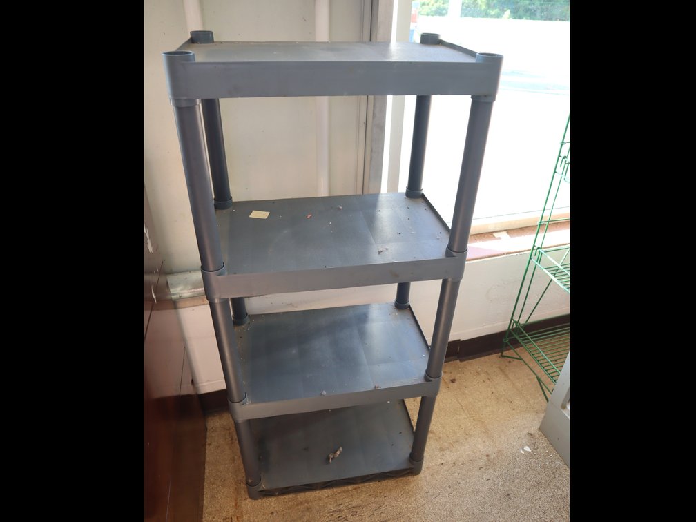 Plastic 4-Shelf Storage Unit