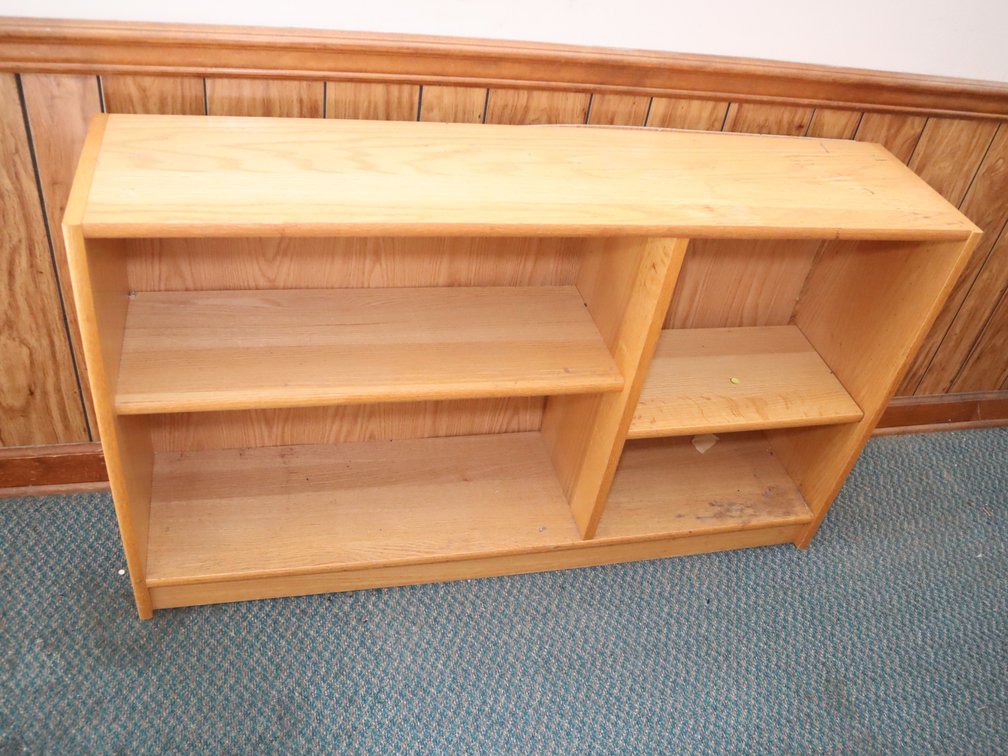 Low Wooden Bookcase
