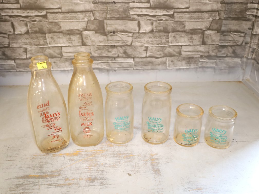 Isaly's Dairy Glass Bottles