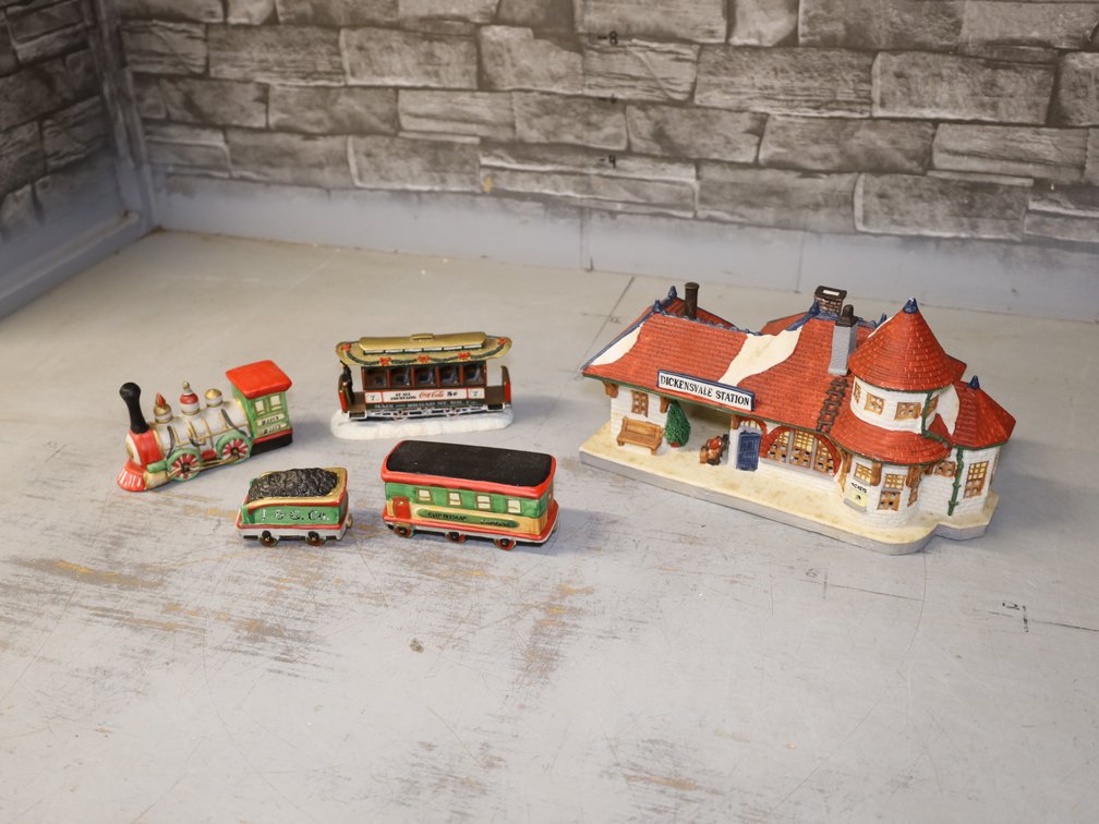 Christmas Village Train and Station