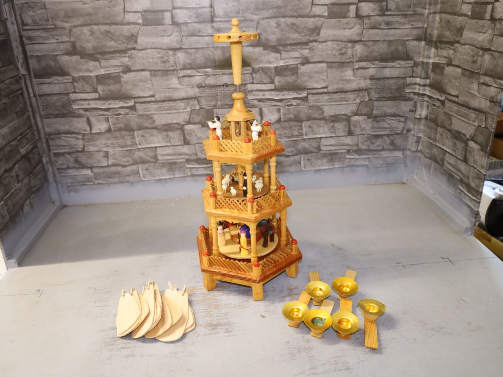 German Christmas Pyramid Nativity