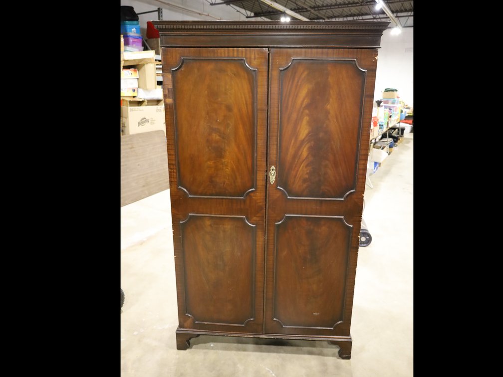 Mahogany Two-Door Cabinet