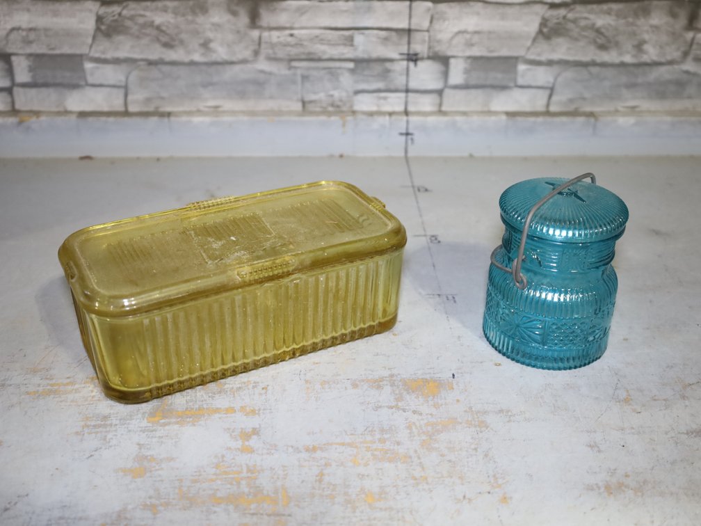 Vintage Covered Refrigerator Dish and More