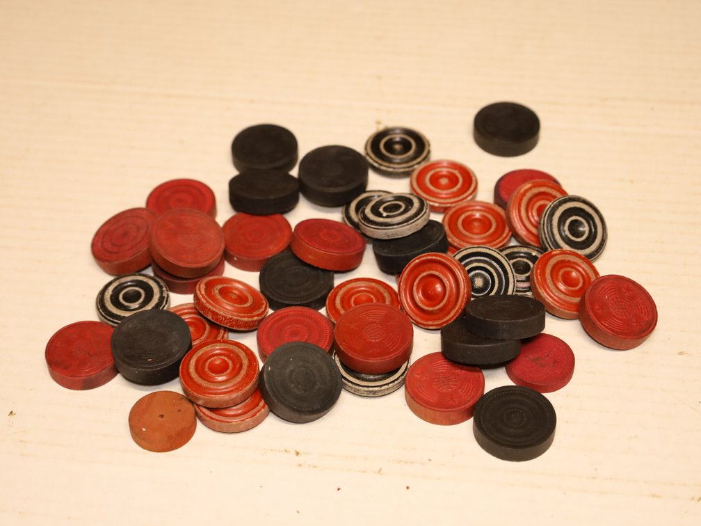 Vintage Wooden Checkers