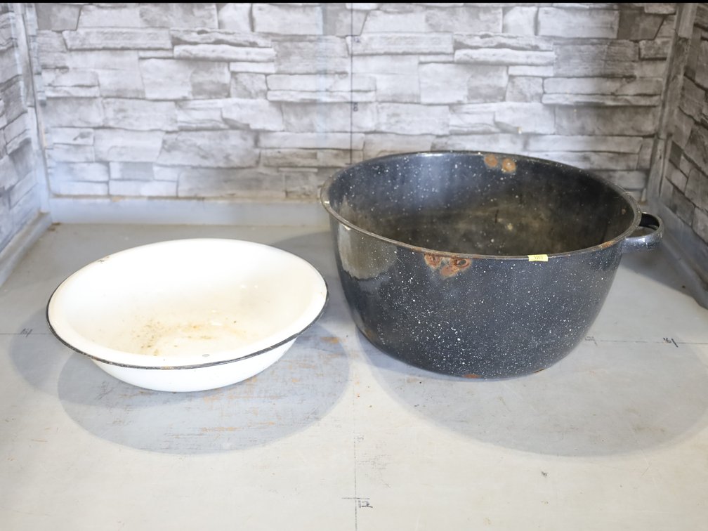 Vintage Enamelware Basins