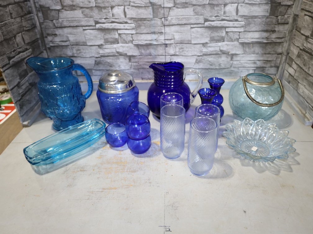 Blue Glassware Collection