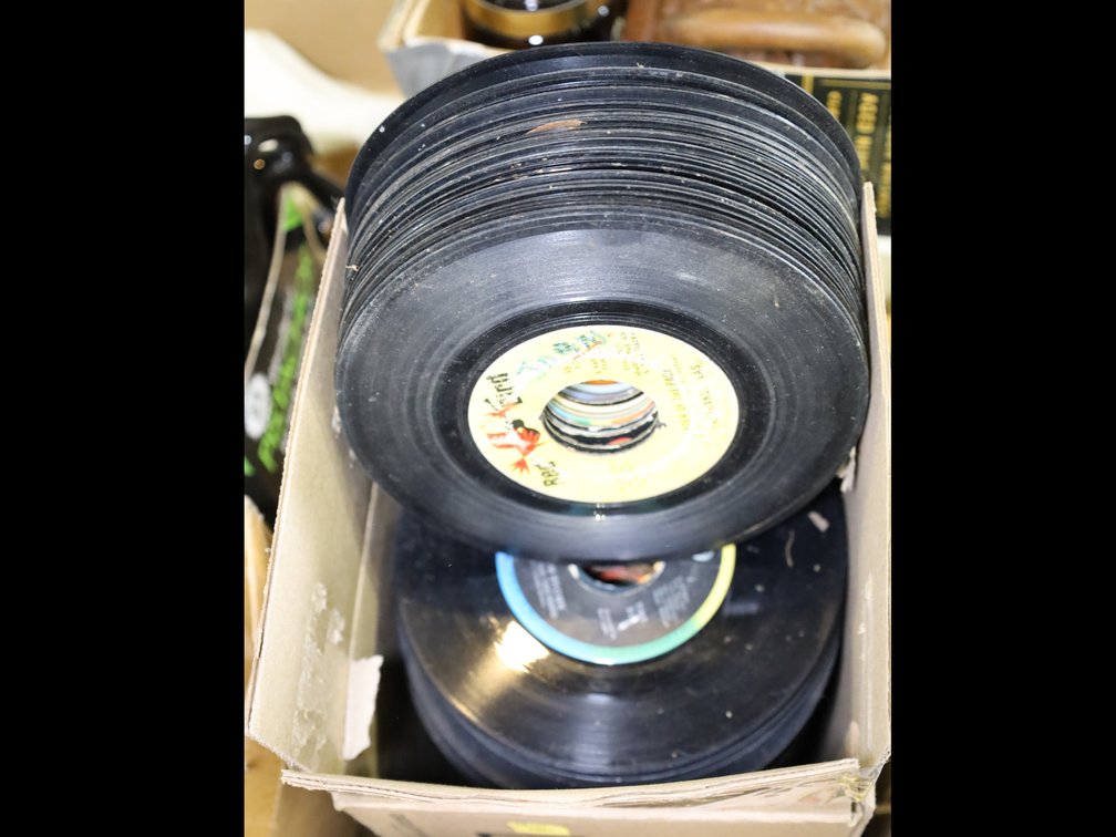 Assortment of 45 RPM Vinyl Records