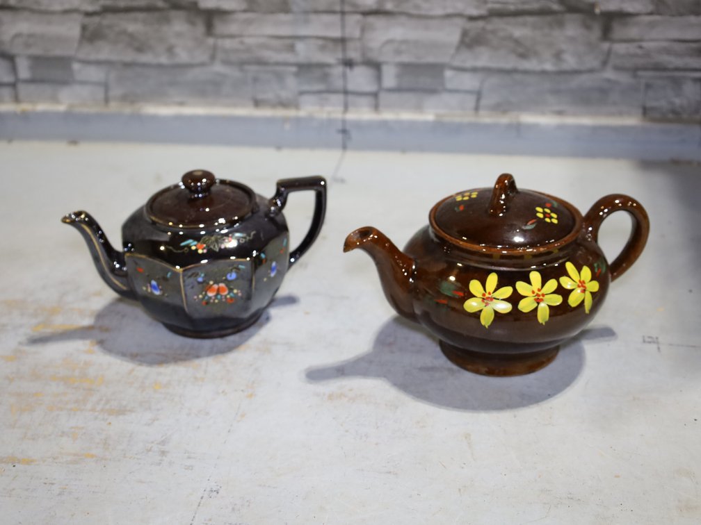 Hand-Painted Japanese Redware Teapot and More