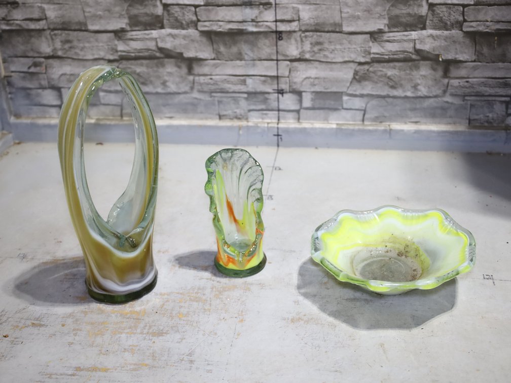 Art Glass Vases and Dish