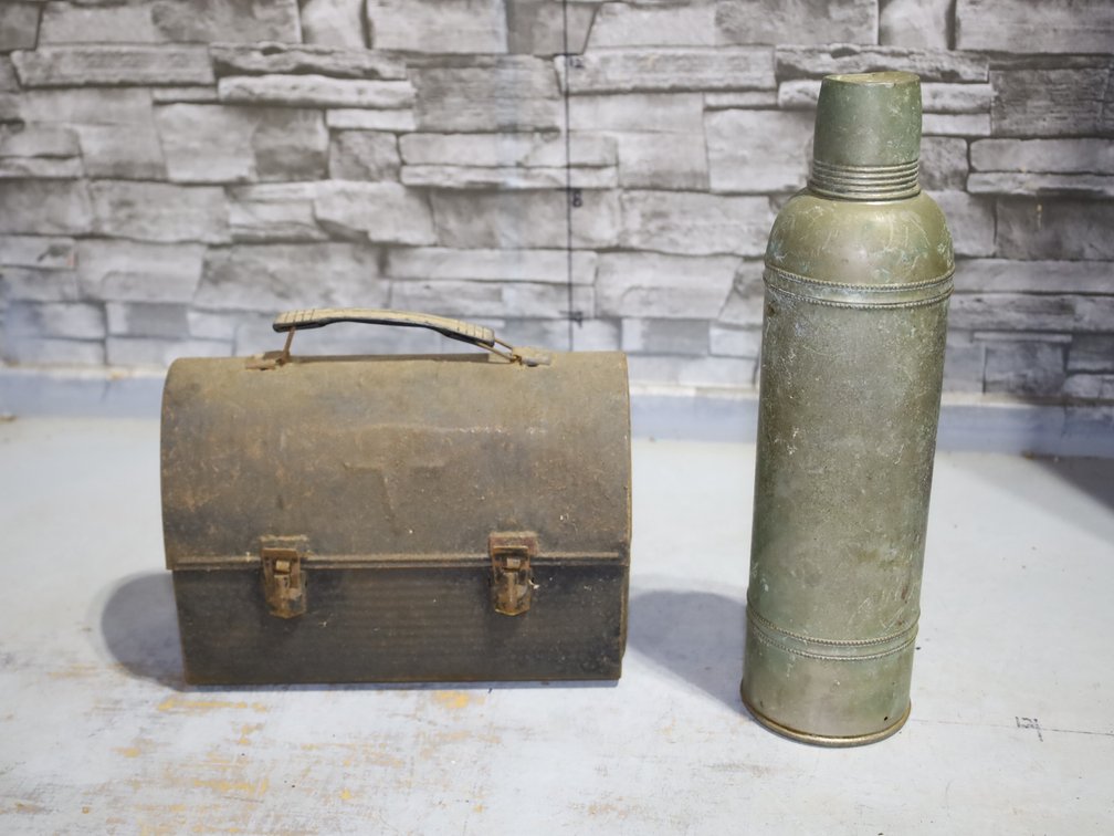 Vintage Metal Lunchbox & Thermos