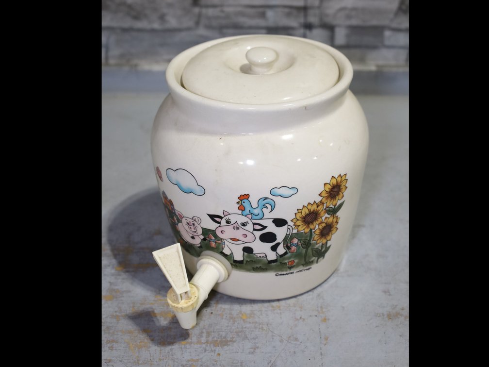 Ceramic Beverage Dispenser and Mugs