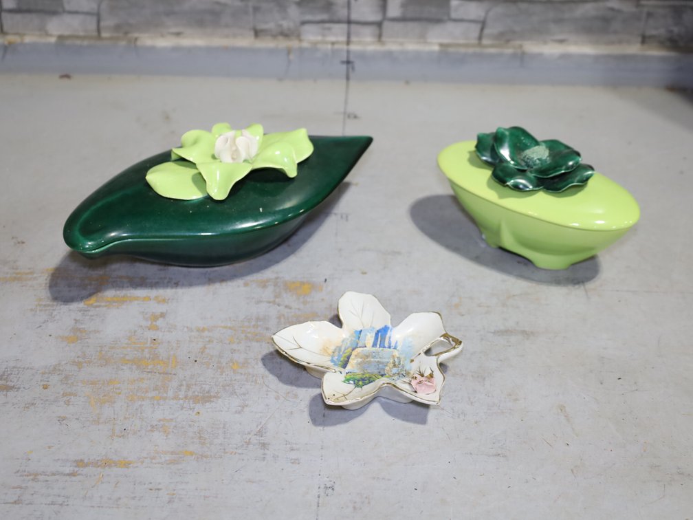Ceramic Capodimonte Trinket Dishes