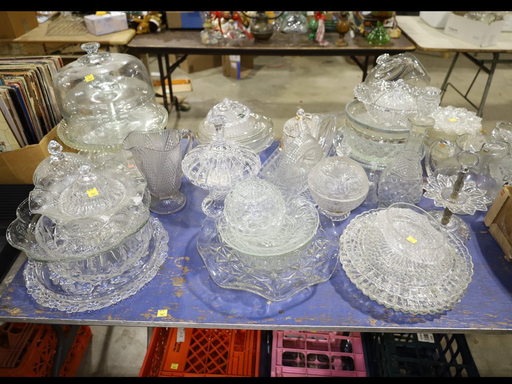 Pressed Glass Serving Pieces