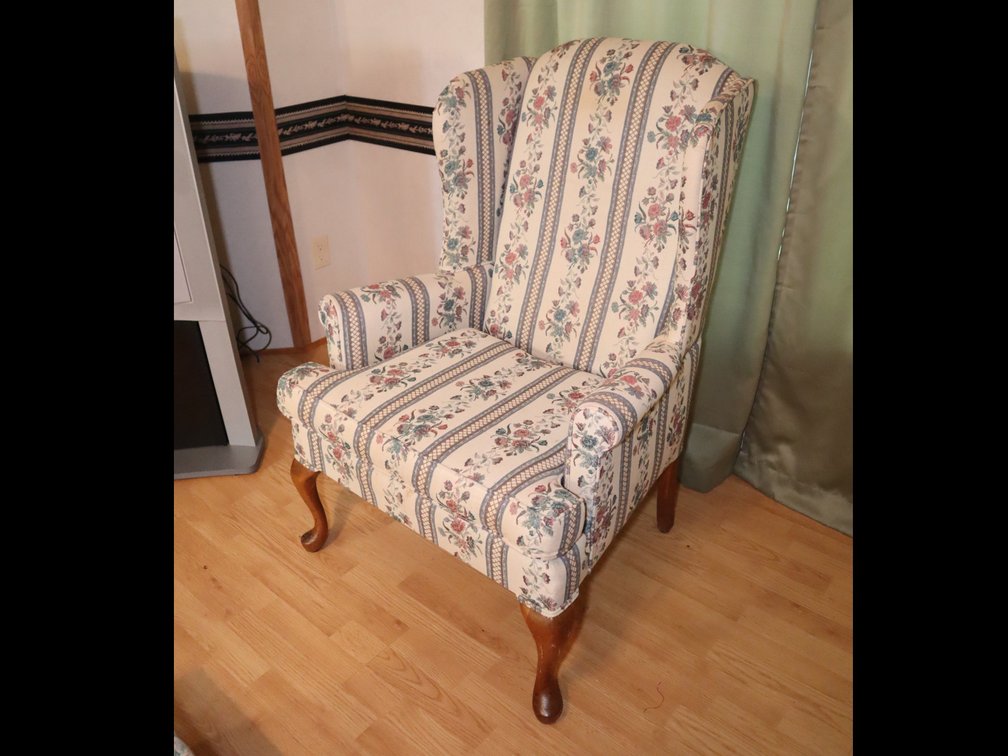 Upholstered Wingback Chair