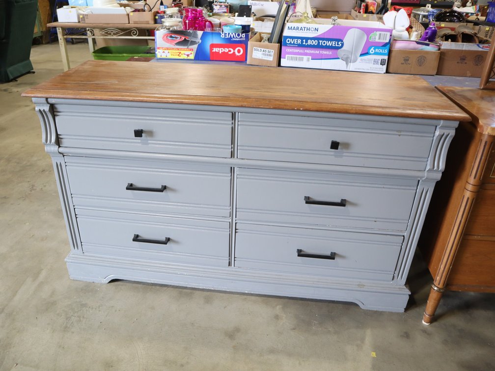 Painted Six-Drawer Dresser