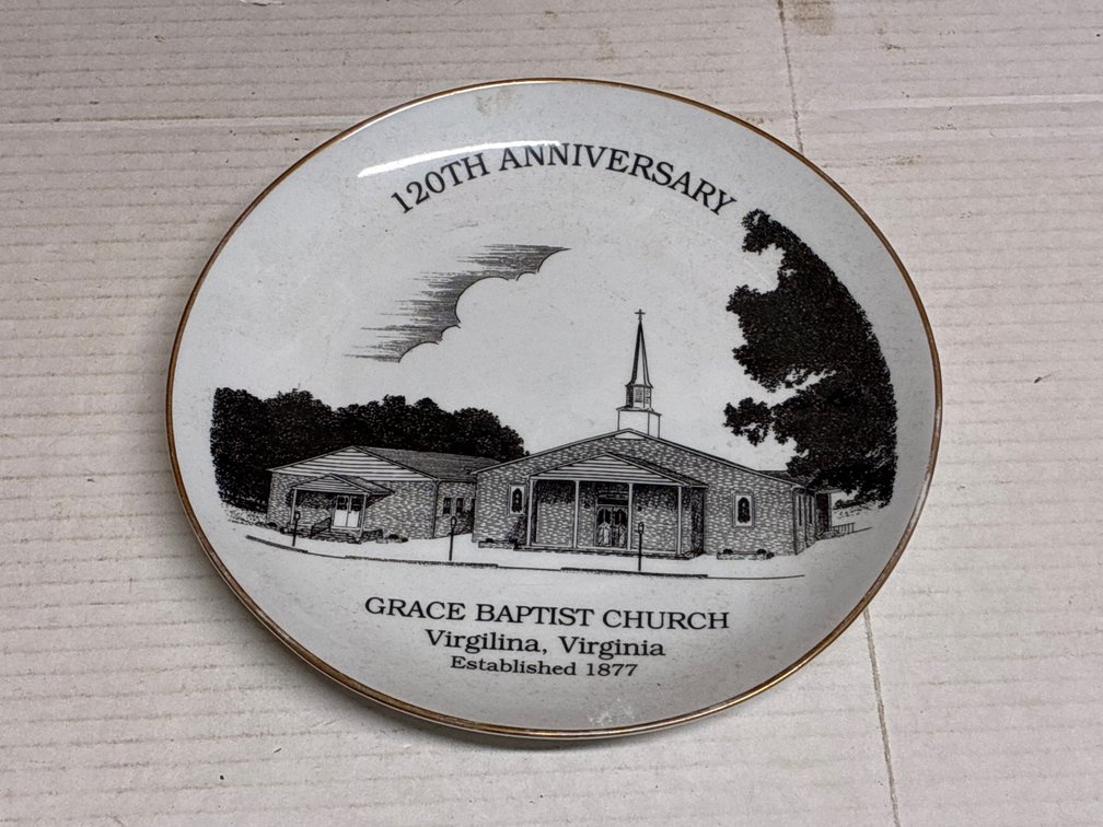 Grace Baptist Church Commemorative Plate