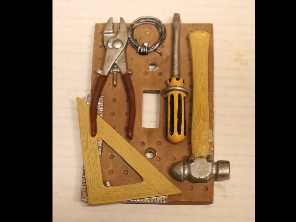 Tool-Themed Light Switch Cover