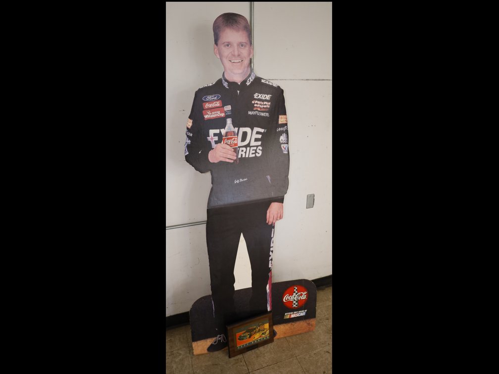 Former Nascar Driver Jeff Burton life-size cardboard cutout,