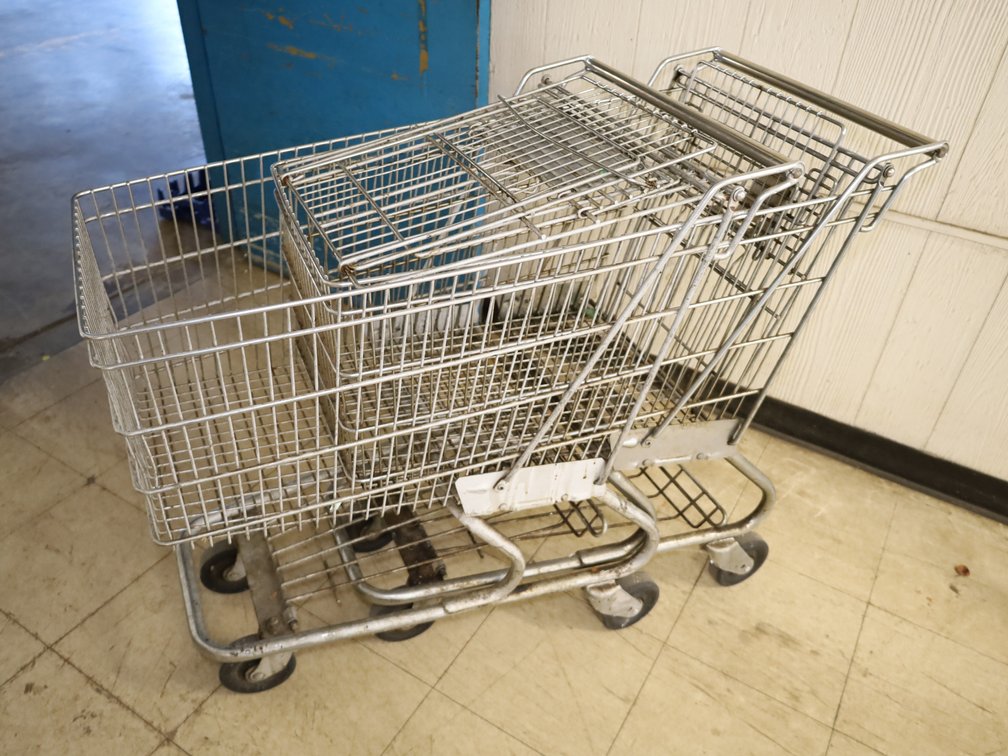 (2) Vintage Grocery Carts