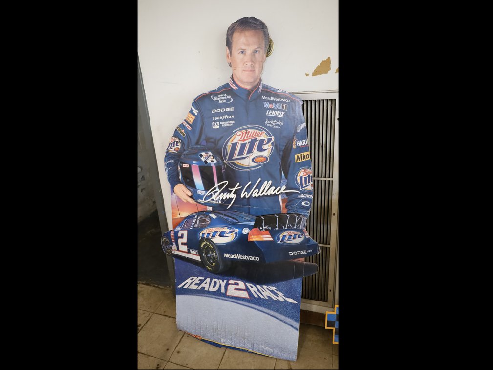Former Nascar Driver Rusty Wallace life-size cardboard cut-out