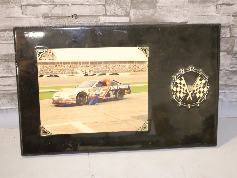 Former Nascar Driver Mark Martin Clock Plaque
