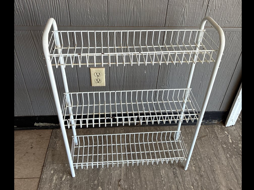 Wire Metal Three-tier Shoe Rack
