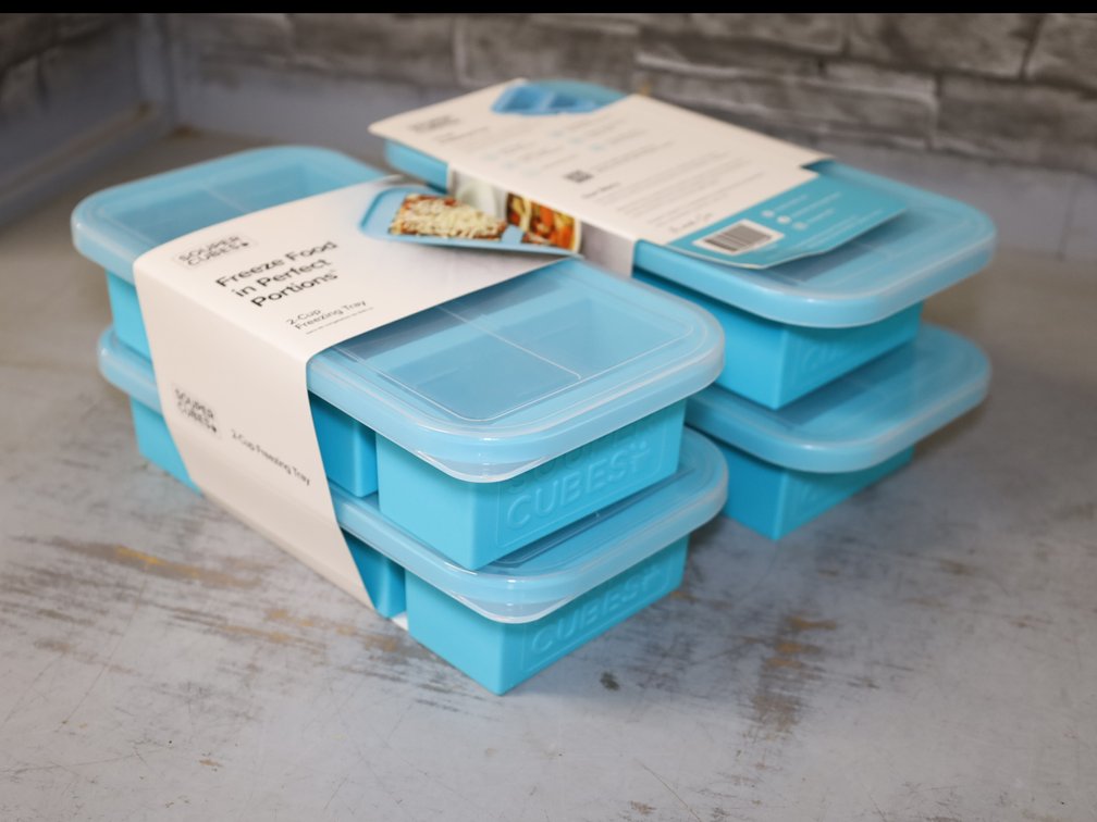Soupercube Food Freezer/Storage Trays: 1 Cup Set  & 2 Cup Set