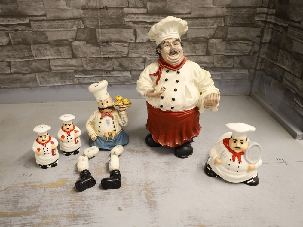 Chef Figurines, Salt & Pepper Shakers, Framed Prints,