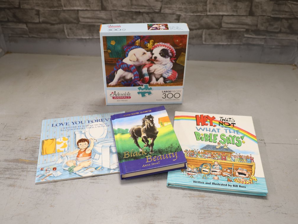 Children's Books: Love You Forever, Black Beauty, Hey That's Not What The Bible Says