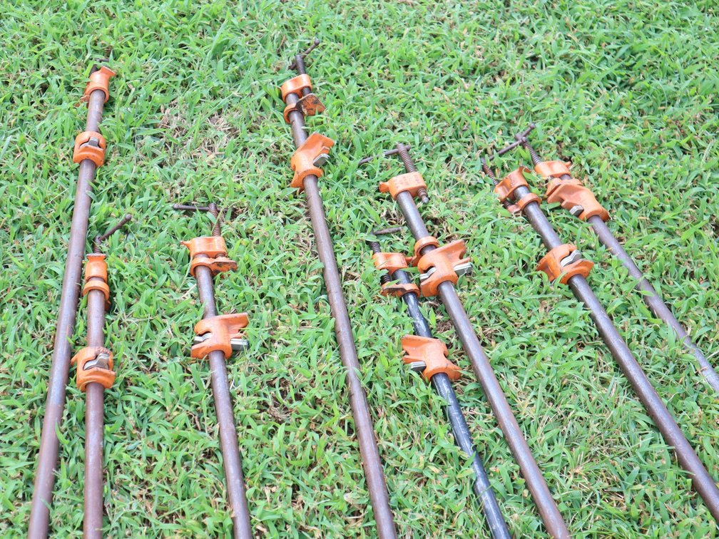 (8) Pony Pipe Bar Clamps