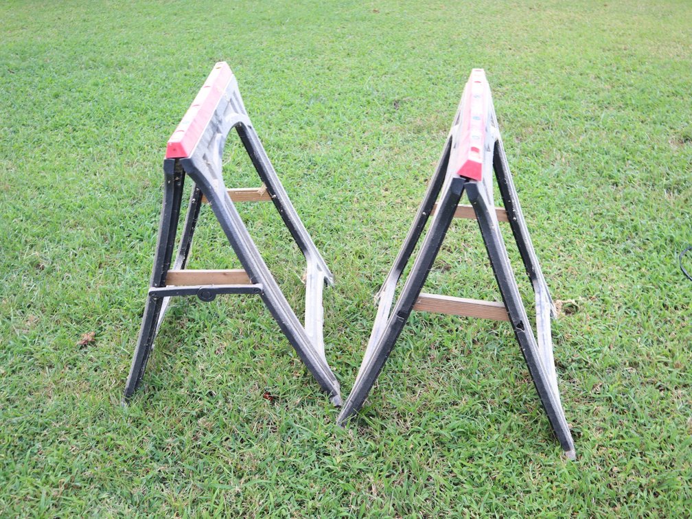 (2) Sawhorses