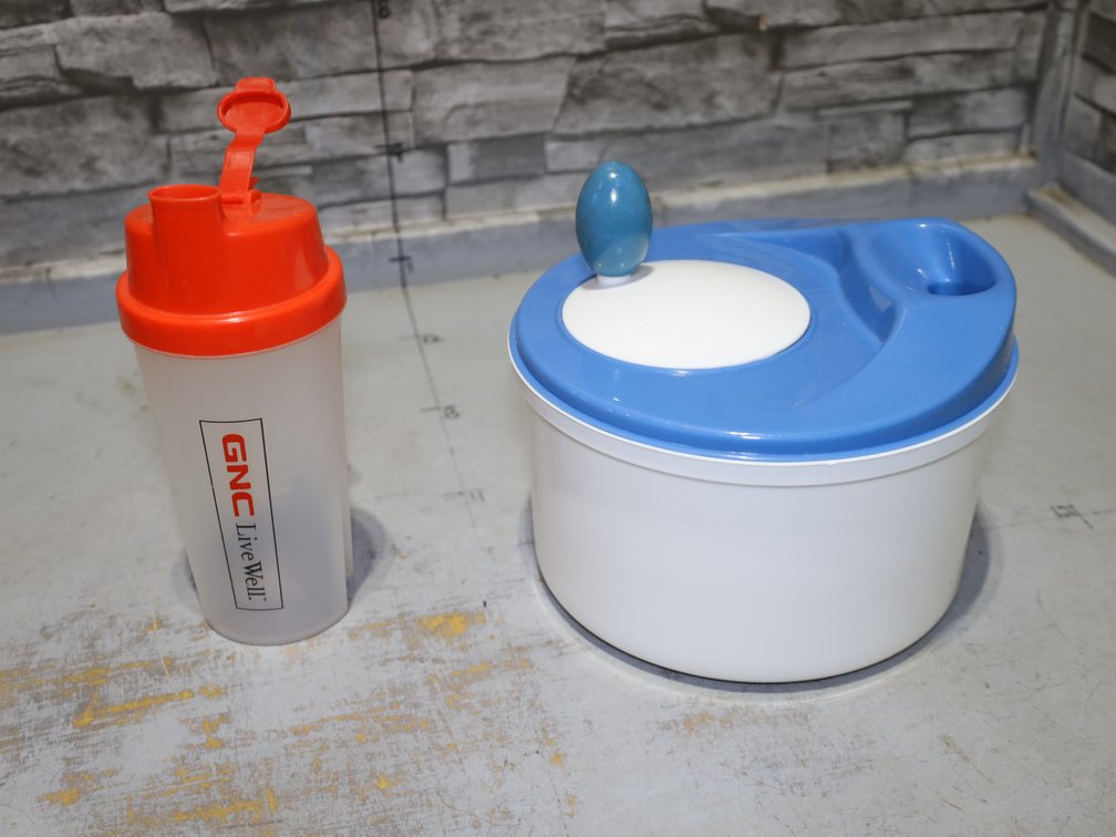 Nostalgia MyMini 7-Egg Cooker (Boxed), GNC Shaker Bottle, VacuVin Pineapple Slicer (Boxed)