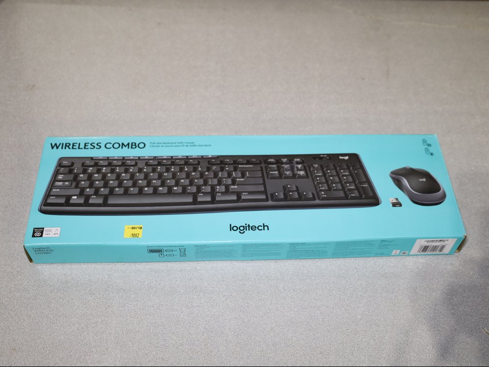 New - Logitech Wireless Combo Keyboard w/ Mouse